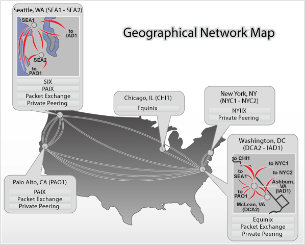 Network Geographical Map - Spring 2007